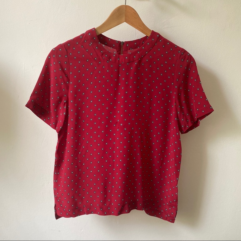 Madewell silk tee